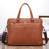 Sac à bandoulière professionnel en cuir PU de haute qualité, étanche, portable, pour ordinateur portable 13 pouces, unisexe, idéal pour le bureau - Vente en gros à prix réduit
