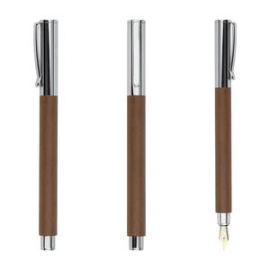 Stylos plume en métal en gros avec corps en bois naturel, cadeau d'affaires exécutif, stylos plume - Product Image 4