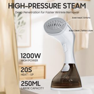 Offre Spéciale : Défroisseur Vapeur Portable sans Fil pour Voyage, Utilisation Verticale et Horizontale, avec Pompe Intégrée et Plaque de Protection pour Porte - Product Image 2