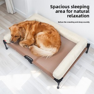 Nueva Cama para Mascotas para Todas las Estaciones, Cojín para Perros Medianos/Grandes, Desmontable, Lavable, Rectangular, Elevada, con Almohada - Product Image 3