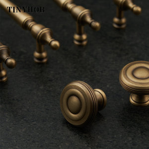 French <strong>Style</strong>/Bronze Brass Cabinet Door Handles and <strong>Knobs</strong> <strong>Antique</strong> <strong>Drawer</strong> Pulls Vintage Kitchen Cupboard Handle C-5219 - Product Image 4