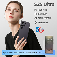 Nuevo Teléfono Inteligente S25 Ultra Original, 5G, Pantalla de 6.9 Pulgadas, 16GB+1TB, Android, Batería de 8000mAh, Gran Venta