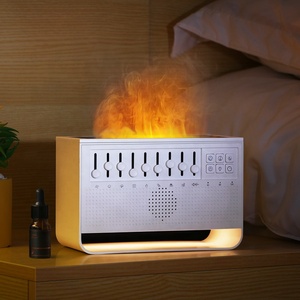 Đèn Ngủ Ấm Áp Máy Tạo Độ Ẩm Phun Sương Không Khí Đèn Ngọn Lửa 200Ml Máy Khuếch Tán Tinh Dầu Hương Thơm Ngọn Lửa Núi Lửa 3D Có Tiếng Ồn Trắng - Product Image 6