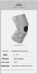 Genouillère respirante à double compression avec sangles de maintien rotulien pour le sport - Product Image 2