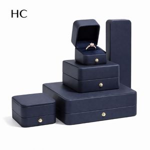 Boîte à bijoux de luxe en cuir PU rigide, avec insert en velours personnalisé, gravure personnalisée, logo personnalisé, OEM accepté - Product Image 2