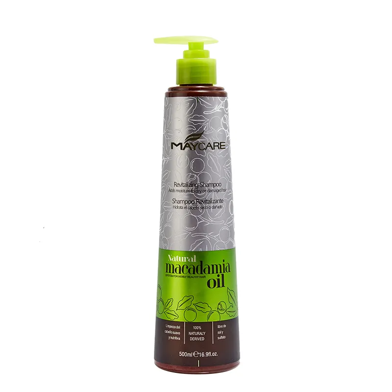 Ensemble huile de macadamia et après-shampooing organique nourrissant OEM adapté à l'hydratation des cheveux
