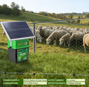 12V 160Km năng lượng mặt trời hàng rào Powered Energizer chăn nuôi điện hàng rào năng lượng mặt trời cho trang trại năng lượng mặt trời Energizer điện hàng rào cho gia súc - Product Image 5