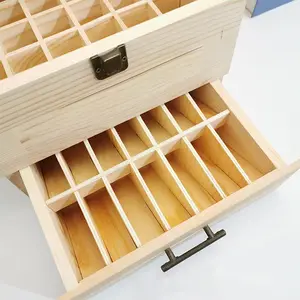 3 Layer Essential Oil storage wooden Box, Custom Different made wooden Material