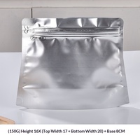 Sachet d'emballage autoportant refermable à fermeture éclair latérale, à découpe diamantée et à ouverture facile, pour aliments pour animaux, chewing-gums et café, en MOPP+VMPET+PE, de forme personnalisée