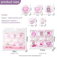 Nouveau rose sans Latex beauté éponge multi-forme coussin d'air poudre bouffée voyage cosmétique moelleux doigt coeur Mini goutte d'eau SY261