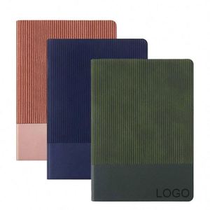 Custom Printed A5 Leather Hardcover Planner <b>Journal</b> Notebook with 100 Sheets Custom Logo & Customizable Size - Product Image 1