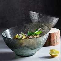 Qualité garantie Unique fait à la main japonais créatif irrégulier cuisine four épreuvage bol en verre pour les noix