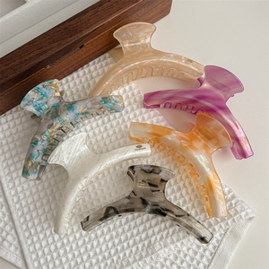 Di alta qualità di lusso Double-face Calla fiore acetato fermaglio per <span class=keywords><strong>capelli</strong></span> 3D grande 11cm <span class=keywords><strong>capelli</strong></span> artiglio squalo Clip per l - Product Image 1