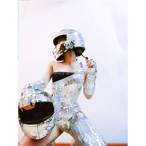 Traje <span class=keywords><strong>de</strong></span> Espejo con Casco <span class=keywords><strong>de</strong></span> Bola <span class=keywords><strong>de</strong></span> Cristal <span class=keywords><strong>para</strong></span> Mujer, Traje Plateado <span class=keywords><strong>de</strong></span> Espejo, Disfraz Acrílico <span class=keywords><strong>para</strong></span> Espectáculos, Talento, DJ, Discoteca, Fiesta <span class=keywords><strong>para</strong></span> Adultos - Product Image 5