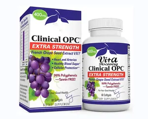 OPC ekstra mukavemet üzüm çekirdeği ekstresi Softgel kapsül sağlık takviyesi destekler kalp ve bağışıklık sağlık antioksidan