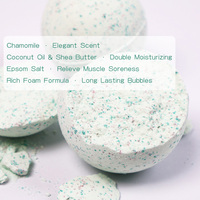Bombe de bain à la camomille enrichie en sel d'Epsom, luxueuse, moussante, relaxante, apaisante, aromathérapie, boule de bain effervescente
