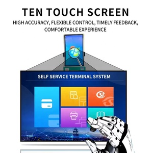 Cong 21.5-32inch cảm ứng điện dung màn hình kiosk tự phục vụ bệnh viện sức khỏe y tế LED ống RFID Đầu đọc thẻ máy in hóa đơn - Product Image 4