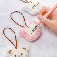 Porte-clés personnalisé en peluche de coton, mini-ours en peluche, dessin animé mignon, jouet animal en peluche personnalisé en gros, pendentif mascotte