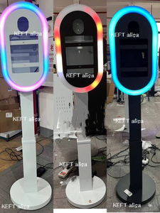 Salsa iPad DSLR fotomatón con estuche espejo ovalado para divertirse fiesta boda selfie máquina iPad photobooth kisok para evento - Product Image 4