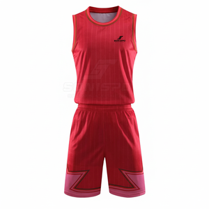 Ensemble d'uniformes de basket-ball de nouveau style de haute qualité maillot et short de vêtements de sport confortables grande taille pour le basket-ball d'été - Product Image 1