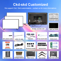 Televisores Android 2K 4K de Fábrica con Certificación de Calidad China, Pantalla Plana LED HD LCD de 32 40 43 50 55 60 65 70 75 85 Pulgadas, Smart TV