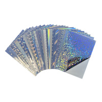 Papel de etiqueta de vinilo holográfico transparente blanco brillante A3 A4 al por mayor para impresora de inyección de tinta o láser