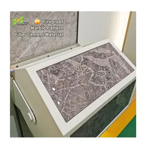 BS ASTM Certificate Interior Walls Decoration VS PVC Marble Fabric Texture Effect Wall Panels