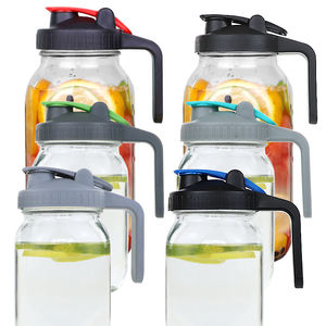 86mm bocca larga coperchio in plastica per beccuccio per vasetto di vetro coperchio con manico - Product Image 6