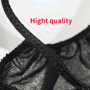 Soutiens-gorge de spa sans dos jetables, sous-vêtements noirs non tissés à deux couches, doux pour femmes, pour bronzage, massages, salons, cliniques, tatouages, hôpitaux - Product Image 3