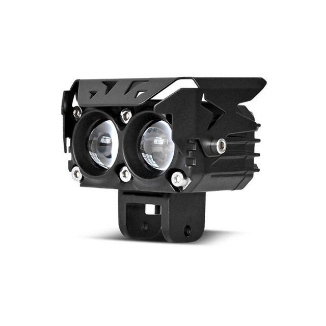 New Motorcycle Three-eye LED Spotlight, Electric Vehicle Modified Light, Motorcycle Waterproof Headlight, External Spotlight