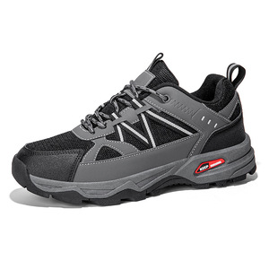 Chaussures de randonnée pour hommes, dessus en mesh, semelle extérieure en caoutchouc, semelle intermédiaire respirante en EVA, bout rond, toutes saisons, trekking en plein air, usage quotidien - Product Image 1
