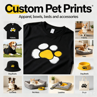 Logos personnalisés sérigraphiés pour les marques d'animaux de compagnie. Convient aux étiquettes pour animaux de compagnie, aux vêtements, aux sangles et aux laisses.