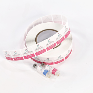 Pegatinas con logotipo para etiquetas de viales de 10 ml y 2 ml Etiquetas cosméticas en polvo de péptido empaquetadas en vinilo para viales - Product Image 4