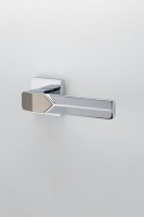 Poignée de porte géométrique moderne Ensemble de leviers à rosace carrée Quincaillerie intérieure Verrouillage de la vie privée de passage Finition noire mate chromée dorée