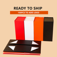 Boîtes pliantes personnalisées en carton avec couvercle à rabat, boîtes pliantes magnétiques pour vêtements, boîte cadeau en papier pour réduire les frais d'expédition