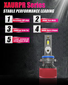 X-7SEVEN Alta Tasa de Recompra 140W 28000LM HB3 HB4 H4 Luz LED H1 H7 H11 Bombilla LED para Faros Delanteros Sistema de Iluminación Automotriz - Product Image 5