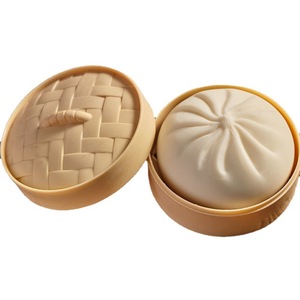 Soft Silicone Meat Bun Toy <b>Mini</b> Steamer Model Stress Relief <b>Hand</b> Squeezing Fidget Toy Unisex Age 14 Up - Product Image 2