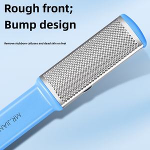 Outil de soin des pieds pour éliminer les callosités et les peaux mortes ; Pierre <span class=keywords><strong>ponce</strong></span> double face pour exfolier les semelles et les talons ; Râpe à pieds - Product Image 4