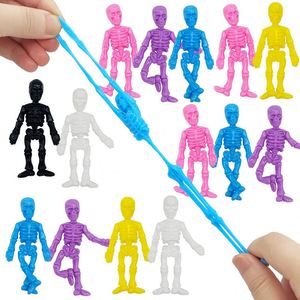 Juguetes de Esqueleto Elástico de TPR para Aliviar el Estrés de Halloween, Juguetes Divertidos para Bromas y Ventilación de Emociones - Product Image 4