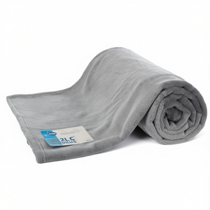 Couverture en peluche pour animaux de compagnie, 150 x 100 cm, grise, douce et chaude, pour chiens et chats - Product Image 2