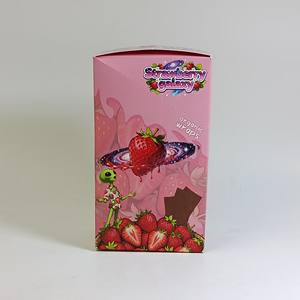 กระดาษห่อบุหรี่ Alien Go สีน้ำตาลเข้ม รูปทรงสี่เหลี่ยมผืนผ้า รสสตรอว์เบอร์รี พร้อมถุงไมลาร์ - Product Image 2