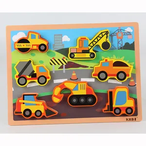Groothandel Custom Board Games Puzzel Kinderen Speelgoed Super Grote Vrachtwagen Houten 3d Puzzel