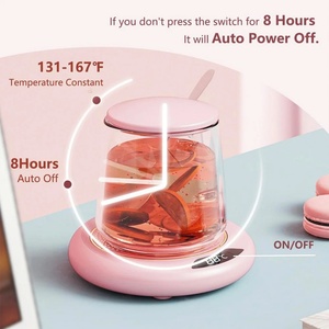 Chauffe-tasse USB pour thé au lait et café, maintien au chaud à 55 degrés, 3 niveaux de température réglables, affichage LED, sous-verre chauffant - Product Image 3