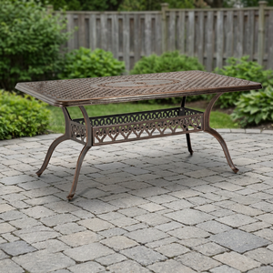 Juego de Mesa y Sillas de Comedor Modernas para Exteriores, Impermeables, con Construcción de Aluminio Fundido, para Patio, Jardín, Terraza, Parque, Hotel - Product Image 3