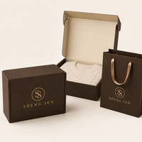 Cajas de Embalaje Plegables Personalizadas para Envíos, Impresas con Logotipo en Tinta de Color, Compostables, para Ropa y Regalos