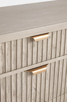 Armoire de console de rangement en bois massif moderne de luxe chic pour salles à manger