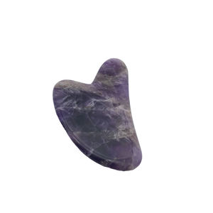 Améthyste naturelle Gua Sha Tabourets Amélioration du visage Beauté Corps Universel Gua Sha <span class=keywords><strong>Pierre</strong></span> Multifonction Canaux de Santé et Collat - Product Image 6