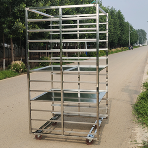 <span class=keywords><strong>Chariot</strong></span> <span class=keywords><strong>de</strong></span> service mobile multi-niveaux en acier inoxydable résistant à la corrosion pour la restauration, le secteur médical, le stockage industriel et le transport - Product Image 4