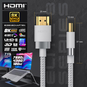 Câble <span class=keywords><strong>HDMI</strong></span> 8K 4K ultra haute vitesse 1m 2m 1,5m 3m 5m, câble <span class=keywords><strong>HDMI</strong></span> 8K 60Hz/120Hz 4K <span class=keywords><strong>240Hz</strong></span> 48 Gbps, câble <span class=keywords><strong>HDMI</strong></span> 8K tressé en nylon - Product Image 4