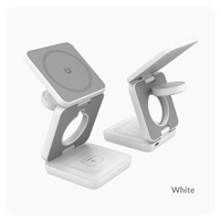 Chargeur sans fil magnétique pliable 3-en-1 modèle G10 pour téléphones et montres